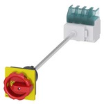 3LD2113-1TL53 (3LD21131TL53) АВАРИЙНЫЙ ГЛАВНЫЙ УПРАВЛЯЮЩИЙ ПЕРЕКЛЮЧАТЕЛЬ 4-ПОЛЮСНЫЙ IU=25, P/AC-23A AT 400V=9, 5KW МОНТАЖНОЕ ОСНОВАНИЕ МОНТ. РЕЙКА /МОНТАЖ ПОСР. 2 ОТВЕРСТИЙ ПОВОРОТНЫЙ ИСП. МЕХАНИЗМ КРАСН\ЖЕЛТ.