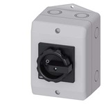 3LD2164-1GP51 (3LD21641GP51) ГЛАВНЫЙ ВЫКЛЮЧАТЕЛЬ 3 ПОЛЮСА IU=25, P/AC-23A AT 400V=9,5KW 1НO+1НЗ, 1 N-КЛЕММА ВСТРОЕН В M.P.КОРПУС, IP65 ПОВОРОТНАЯ РУКОЯТКА ЧЕРНАЯ МЕТРИЧЕСКОЕ КРЕПЛЕНИЕ