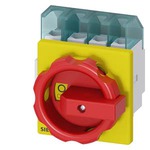 3LD2203-1TL53 (3LD22031TL53, 3LD22O3-1TL53, 3LD22O31TL53) АВАРИЙНЫЙ ГЛАВНЫЙ УПРАВЛЯЮЩИЙ ПЕРЕКЛЮЧАТЕЛЬ 4-ПОЛЮСНЫЙ IU=32, P/AC-23A AT 400V=11, 5KW, ДЛЯ ФРОНТАЛЬНОГО МОНТАЖА, МОНТАЖ ПОСР. 4 ОТВЕРСТИЙ ПОВОРОТНЫЙ ИСП. МЕХАНИЗМ КРАСН\ЖЕЛТ.