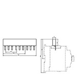 Купить 3RV1935-1C (3RV19351C) 3-ФАЗНАЯ ШИНКА, ДЛЯ 4 АВТОМАТИЧЕСКИХ ВЫКЛЮЧАТЕЛЕЙ, ТИПОРАЗМЕР S2, МОДУЛЬНОЕ РАССТОЯНИЕ 50 MM