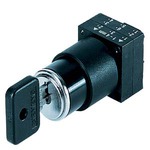 Купить 3SB3000-3AJ21 (3SB30003AJ21, 3SB3OOO-3AJ21, 3SB3OOO3AJ21) 22MM PLASTIC ROUND ACTUATOR: OMR KEY-OPER.SWITCH  W. 2 KEYS 2 SWITCH POSITIONS O-I LATCHING LOCK NO 73034, REMOVAL POS. I WITH HOLDER BLACK