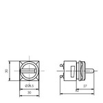 Купить 3SB3111-2DA21 (3SB31112DA21) ИСПОЛНИТЕЛЬНЫЙ ЭЛЕМЕНТ ПЕРЕКЛЮЧАТЕЛЬ, С ПОДСВЕТКОЙ, КРАСНЫЙ I-O-II, С ФИКСАЦИЕЙ С ДЕРЖАТЕЛЕМ