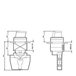 3SB3208-2DA11 (3SB32082DA11, 3SB32O8-2DA11, 3SB32O82DA11) КОМПЛЕКТНОЕ УСТРОЙСТВО, ПЕРЕКЛЮЧАТЕЛЬ КРУГЛЫЙ, I-0-II, С ФИКСАЦИЕЙ ЧЕРНЫЙ, 1НО + 1НЗ, 1НО + 1НЗ