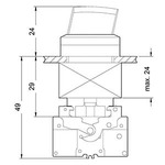 Купить 3SB3210-2DA11 (3SB32102DA11, 3SB321O-2DA11, 3SB321O2DA11) КОМПЛЕКТНОЕ УСТРОЙСТВО, ПЕРЕКЛЮЧАТЕЛЬ КРУГЛЫЙ, I-0-I, С ФИКСАЦИЕЙ ЧЕРНЫЙ, 1НO, 1НO
