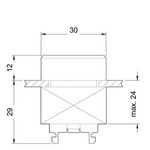3SB3500-0AA11 (3SB35000AA11, 3SB35OO-OAA11, 3SB35OOOAA11) ИСПОЛНИТЕЛЬНЫЙ ЭЛЕМЕНТ КНОПКА ПЛОСКАЯ ЧЕРНАЯ, МЕТАЛЛИЧ.