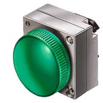 3SB3501-6AA40 (3SB35016AA40, 3SB35O1-6AA4O, 3SB35O16AA4O) НАСАДКА, КРУГЛАЯ ЛИНЗА ДЛЯ СИГНАЛЬНОЙ ЛАМПЫ С ДЕРЖАТЕЛЕМ ЗЕЛЕНАЯ, МЕТАЛЛИЧ.