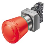 Купить 3SB3601-1HR20 (3SB36011HR20, 3SB36O1-1HR2O, 3SB36O11HR2O) КОМПЛЕКТНОЕ УСТРОЙСТВО, КРУГЛАЯ ГРИБОВИДНАЯ КНОПКА, КРУГЛ., JUMP 40 MM WITH OUTWIT PROTECTION TWIST RELEASE КРАСН. , 1НО+1НЗ C EM.-STOP LABEL МЕТ. INSCRIPTION ENGLISH