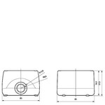 3SB3801-0AB3 (3SB38010AB3, 3SB38O1-OAB3, 3SB38O1OAB3) ПУСТОЙ КОРПУС 1 КОМАНДНАЯ ТОЧКА ЖЕЛТАЯ КРЫШКА