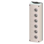 3SB3806-0AA3 (3SB38060AA3, 3SB38O6-OAA3, 3SB38O6OAA3) ПУСТОЙ КОРПУС 6 КОМАНДНЫХ ТОЧЕК СЕРАЯ КРЫШКА