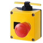 Купить 3SF5811-2AA08 (3SF58112AA08, 3SF5811-2AAO8, 3SF58112AAO8) AS-INTERFACE ENCLOSURE FOR COMMAND DEVICES, 22MM, ROUND, ENCLOSURE MATERIAL METAL, YELLOW ENCLOSURE TOP PART, WITHOUT PROTECTIVE COLLAR, 1 COMMAND POINT, A=EMERGEN.-STOP MUSHROOM PUSHBUTTON RED, 40MM, ROTATE TO UNLATCH, 1NC, 1NC, CABLE ENTRY FOR SHAPED CABLE ON TOP