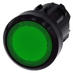 3SU1001-0AB40-0AA0 (3SU10010AB400AA0, 3SU1OO1-OAB4O-OAAO, 3SU1OO1OAB4OOAAO) АКТУАТОР КНОПКИ С ВОЗМОЖНОСТЬЮ ПОДСВЕТКИ, 22MM, КРУГЛ., ПЛАСТИК, КНОПКА ЗЕЛЁНАЯ ПЛОСКАЯ, БЕЗ ФИКСАЦИИ