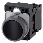 Купить 3SU1130-0AB10-1CA0-ZY15 (3SU11300AB101CA0ZY15, 3SU113O-OAB1O-1CAO-ZY15, 3SU113OOAB1O1CAOZY15) КНОПКА, 22MM, КРУГЛАЯ, ПЛАСТИК С МЕТАЛЛИЧЕСКИМ ФРОНТАЛЬНЫМ КОЛЬЦОМ, ЧЁРНАЯ, ПЛОСКАЯ КНОПКА, КОНТАКТЫ МГНОВЕННОГО ДЕЙСТВИЯ, С ДЕРЖАТЕЛЕМ, 1NC, ВИНТОВЫЕ КЛЕММЫ, С ГРАВИРОВКОЙ ЛАЗЕРОМ, UPPER AND LOWER CASE, START OF WORD ALWAYS UPPER CASE