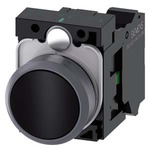Купить 3SU1130-0AB10-3BA0-ZY12 (3SU11300AB103BA0ZY12, 3SU113O-OAB1O-3BAO-ZY12, 3SU113OOAB1O3BAOZY12) КНОПКА, 22MM, КРУГЛАЯ, ПЛАСТИК С МЕТАЛЛИЧЕСКИМ ФРОНТАЛЬНЫМ КОЛЬЦОМ, ЧЁРНАЯ, ПЛОСКАЯ КНОПКА, КОНТАКТЫ МГНОВЕННОГО ДЕЙСТВИЯ, С ДЕРЖАТЕЛЕМ, 1NO,  ПРУЖИННЫЕ КЛЕММЫ, С ГРАВИРОВКОЙ ЛАЗЕРОМ, LOWER CASE