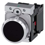 Купить 3SU1150-0AB10-1CA0-ZY15 (3SU11500AB101CA0ZY15, 3SU115O-OAB1O-1CAO-ZY15, 3SU115OOAB1O1CAOZY15) КНОПКА, 22MM, КРУГЛАЯ, МЕТАЛЛИЧЕСКАЯ ГЛЯНЦЕВАЯ, ЧЁРНАЯ, ПЛОСКАЯ КНОПКА, КОНТАКТЫ МГНОВЕННОГО ДЕЙСТВИЯ, С ДЕРЖАТЕЛЕМ, 1NC, ВИНТОВЫЕ КЛЕММЫ, С ГРАВИРОВКОЙ ЛАЗЕРОМ, UPPER AND LOWER CASE, START OF WORD ALWAYS UPPER CASE