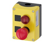 Купить 3SU1802-0NB00-2AB2 (3SU18020NB002AB2, 3SU18O2-ONBOO-2AB2, 3SU18O2ONBOO2AB2) ПОСТ УПРАВЛЕНИЯ, 22MM, С КРУГЛЫМИ ВЫРЕЗАМИ, МАТЕРИАЛ КОРПУСА - ПЛАСТИК, КРЫШКА КОРПУСА - ЖЁЛТАЯ, 2 КОМАНДНЫХ ТОЧКИ, ПЛАСТИК, B=INDICATOR LIGHT RED, LED 24V, ВИНТОВЫЕ КЛЕММЫ, МАРКИРОВКА WITHOUT INSCRIPTION, A=EM. STOP 40MM ROTATE TO UNL., МАРКИРОВКА WITHOUT INSCRIPTION, 1НО, 1НЗ, 1НЗ, ВИНТОВЫЕ КЛЕММЫ, МОНТАЖ КОНТАКТНЫХ МОДУЛЕЙ - НА ОСНОВАНИИ КОРПУСА, TOP AND BOTTOM 1 X M20 EACH