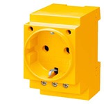 Купить 5TE6810 (5TE681O) РОЗЕТКА SCHUKO 16A  НА DIN-РЕЙКУ ЖЕЛТАЯ VDE