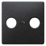 Купить 5TG1223 DELTA I-SYSTEM  ЧЕРНЫЙ МЕТАЛЛИК КРЫШКА РОЗЕТКИ ДЛЯ RF/TV/SAT 55X55MM 2 ОТВЕРСТИЯ