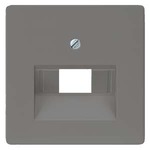 5TG1227 DELTA I-SYSTEM  ЧЕРНЫЙ МЕТАЛЛИК КРЫШКА СИСТЕМНОЙ РОЗЕТКИ CAT.3+5/ BTR CAT.6 55X55MM