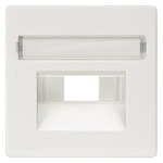 Купить 5TG2546 DELTA I-SYSTEM ТИТАНОВО-БЕЛЫЙ КРЫШКА СИСТЕМНОЙ РОЗЕТКИ CAT. 3+5/ BTR CAT.6 55X55MM С ПОЛЕМ ДЛЯ ПОМЕТОК