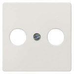 5TG2561 DELTA I-SYSTEM ТИТАНОВО-БЕЛЫЙ КРЫШКА РОЗЕТКИ ДЛЯ RF/TV/SAT 55X55MM 2 ОТВЕРСТИЯ