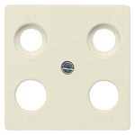 Купить 5TG2595 DELTA I-SYSTEM ЭЛЕКТРИЧЕСКИЙ БЕЛЫЙ КРЫШКА РОЗЕТКИ ДЛЯ 2XSAT 1XTV 1XRF 55X55MM 4 ОТВЕРСТИЯ