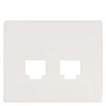 Купить 5TG5533-0WH (5TG55330WH, 5TG5533-OWH, 5TG5533OWH) IRIS COVER PLATE FOR ADAPTER 2FOLD RJ45,RJ11, POLAR WHITE