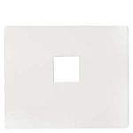 Купить 5TG5533-8WH (5TG55338WH) IRIS COVER PLATE FOR TELEPHONE SOCKET 1FOLD WITH SCREWS POLAR WHITE