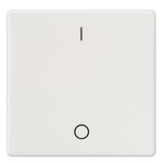 Купить 5TG6202 (5TG62O2) DELTA I-SYSTEM ТИТАНОВО-БЕЛЫЙ ВЫКЛЮЧАТЕЛЬ 1 КЛАВИША С O/I СИМВОЛАМИ 55X55MM
