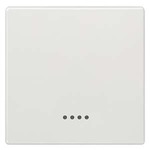 Купить 5TG7140 (5TG714O) DELTA STYLE ТИТАНОВО-БЕЛЫЙ ВЫКЛЮЧАТЕЛЬ 1 КЛАВИША С ОКНОМ 68Х68ММ