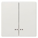 Купить 5TG7158 DELTA STYLE ТИТАНОВО-БЕЛЫЙ ВЫКЛЮЧАТЕЛЬ 2 КЛАВИШИ С ОКНОМ 68Х68ММ
