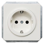 Купить 5UB1405 (5UB14O5) DELTA PROFIL ТИТАНОВО-БЕЛЫЙ РОЗЕТКА SCHUKO 10A DC/16А AC 250В С ЗАЩИТНЫМ КОНТАКТОМ, ЗАЩИТНЫМИ ШТОРКАМИ, С БЕЗРЕЗЬБОВЫМИ КОНТАКТНЫМИ ЗАЖИМАМИ ЭЛ.-МЕХАНИЧ. ЧАСТЬ