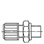 7MB1940-6AA06 (7MB19406AA06, 7MB194O-6AAO6, 7MB194O6AAO6) SCREW CONNECTION G1/4 MADE OF POLYVINYLIDENE FLUORIDE FOR TEFLON HOSE WITH 6MM OUTER DIAMETER