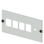 Купить 8PQ2020-6BA02 (8PQ20206BA02, 8PQ2O2O-6BAO2, 8PQ2O2O6BAO2) Крышка с вырезами: 4 измерителя, 1 выключатель 72X72/H200/W600