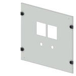 Купить 8PQ2040-6BA04 (8PQ20406BA04, 8PQ2O4O-6BAO4, 8PQ2O4O6BAO4) Крышка с вырезами: 2 измерителя, 2 выключателя 96X96/H400/W600