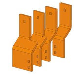 Купить 8PQ4000-0BA45 (8PQ40000BA45, 8PQ4OOO-OBA45, 8PQ4OOOOBA45) Комплект для BUSBAR/RIGHT/30X30/D400