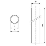 Купить 8WD4308-0EE (8WD43080EE, 8WD43O8-OEE, 8WD43O8OEE) ЭЛЕМЕНТ ДЛЯ СИГНАЛЬНОЙ КОЛОННЫ, ДИАМЕТР 70 MM  TUBE, 150 MM